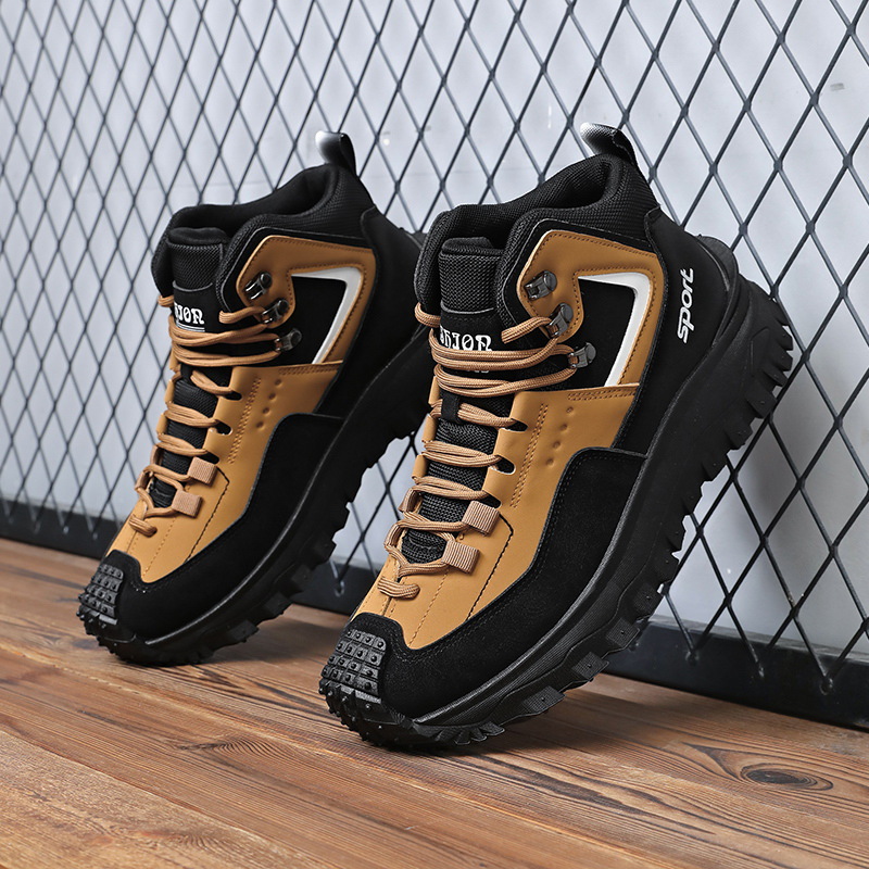 Men'S Shoes Wide Width - รองเท้าเดินป่าผู้ชายแบบกว้างพิเศษ กันลื่น ทนทาน รองเท้าลำลองกลางแจ้ง สไตล์เกาหลี น้ำหนักเบา