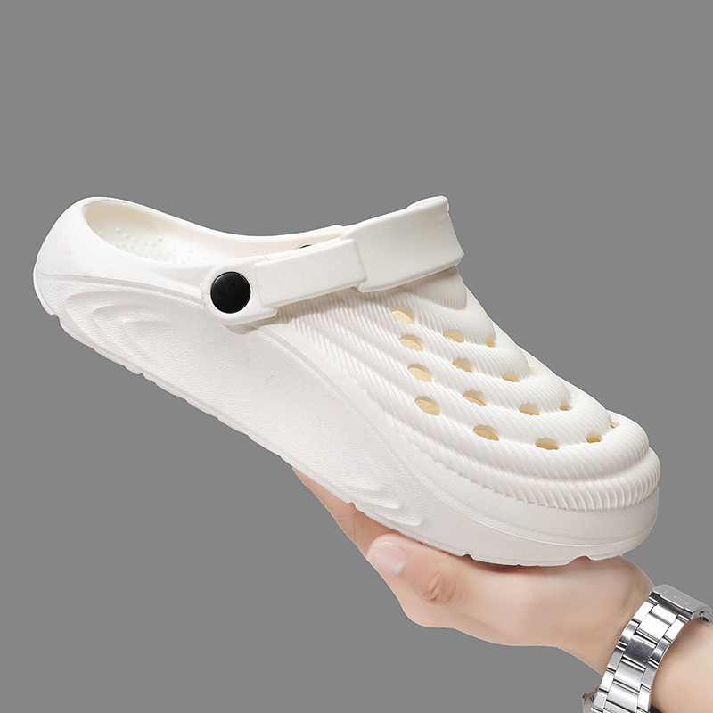 Sport Slide Men - รองเท้าแตะกลางแจ้งสำหรับผู้ชาย รองเท้าแตะแบบสวม รองเท้าลำลองชายหาด ระบายอากาศได้ดี รองเท้าลำลองสำหรับสวน กันลื่น