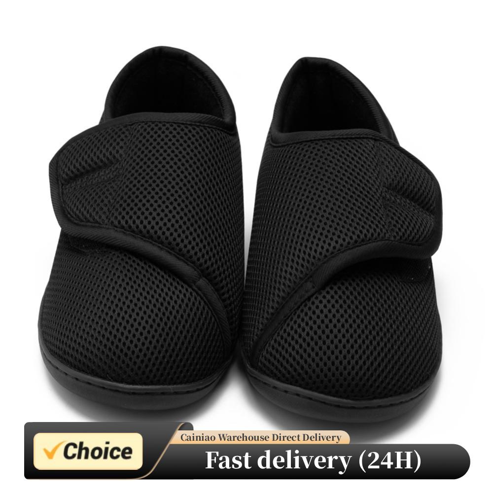 Men'S Shoes Wide Width - รองเท้าสำหรับผู้ป่วยเบาหวาน แบบ unisex รองเท้าเดินแบบกว้าง บุขนนุ่ม น้ำหนักเบา