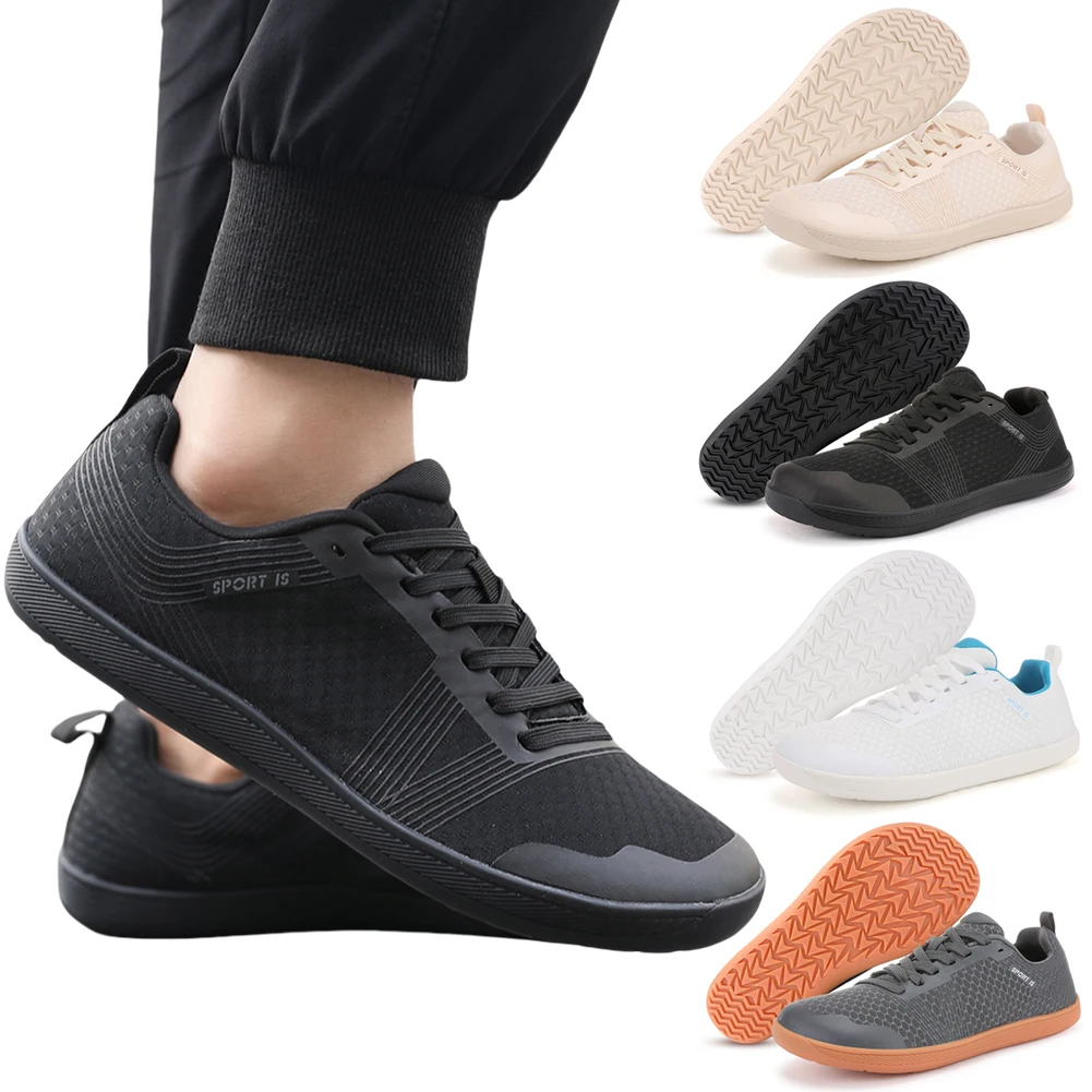 Men'S Shoes Wide Width - Minimalist Barefoot รองเท้า Cross Trainer รองเท้าลื่นกว้าง