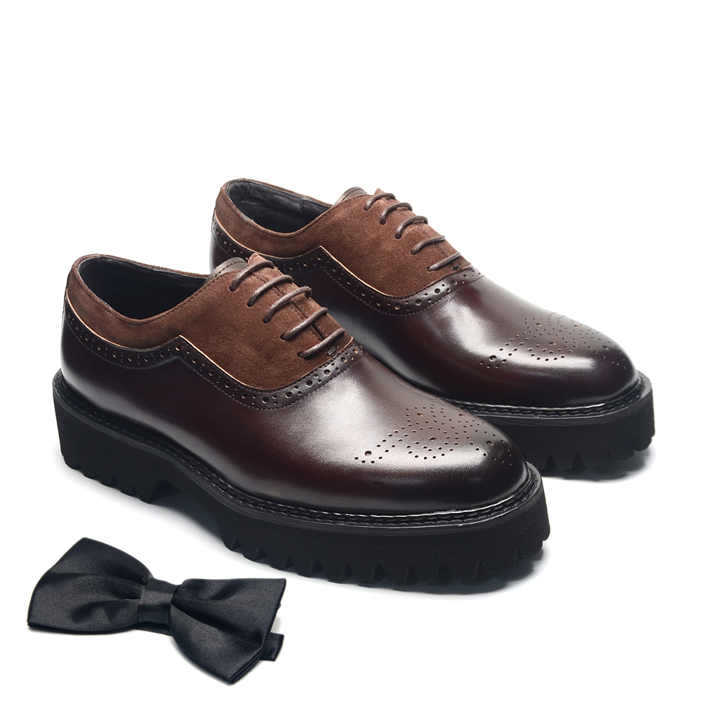 Men Shoes Louboutin - Soft Chunky Black Sole Men Oxford