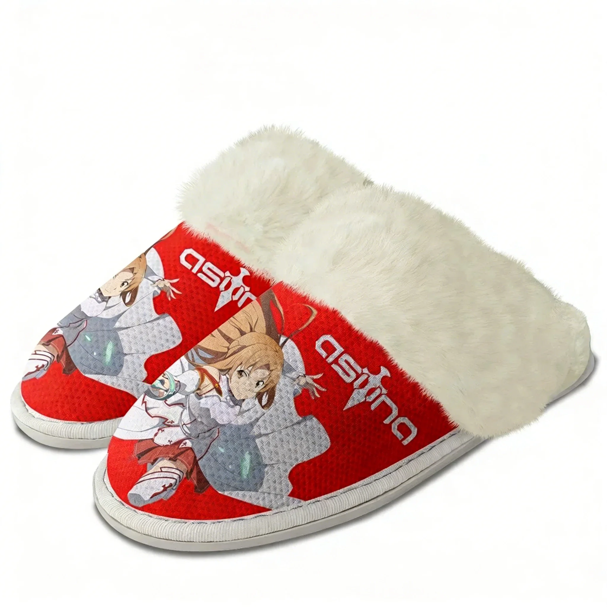 Men Shoes Online - รองเท้าแตะตุ๊กตาอาสึนะจาก Sword Art Online รองเท้าอุ่นๆ สำหรับผู้ชายและผู้หญิง