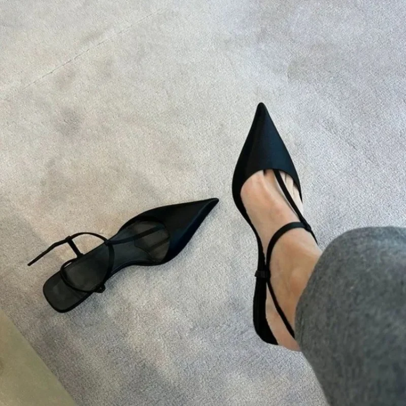 Dress Shoe Pointed - รองเท้าสำหรับผู้หญิง รองเท้าส้นเตี้ยแบบปลายแหลม รองเท้าแตะผู้หญิง สวมใส่สบาย ส้นเตี้ย ทันสมัย