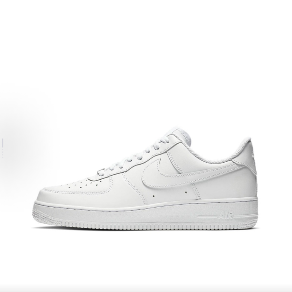 Men'S Shoes Nike Air Force - ไนกี้ แอร์ ฟอร์ซ 1 AF1 รองเท้าสเก็ตแบบลำลองสำหรับผู้ชายและผู้หญิงสีขาวล้วน