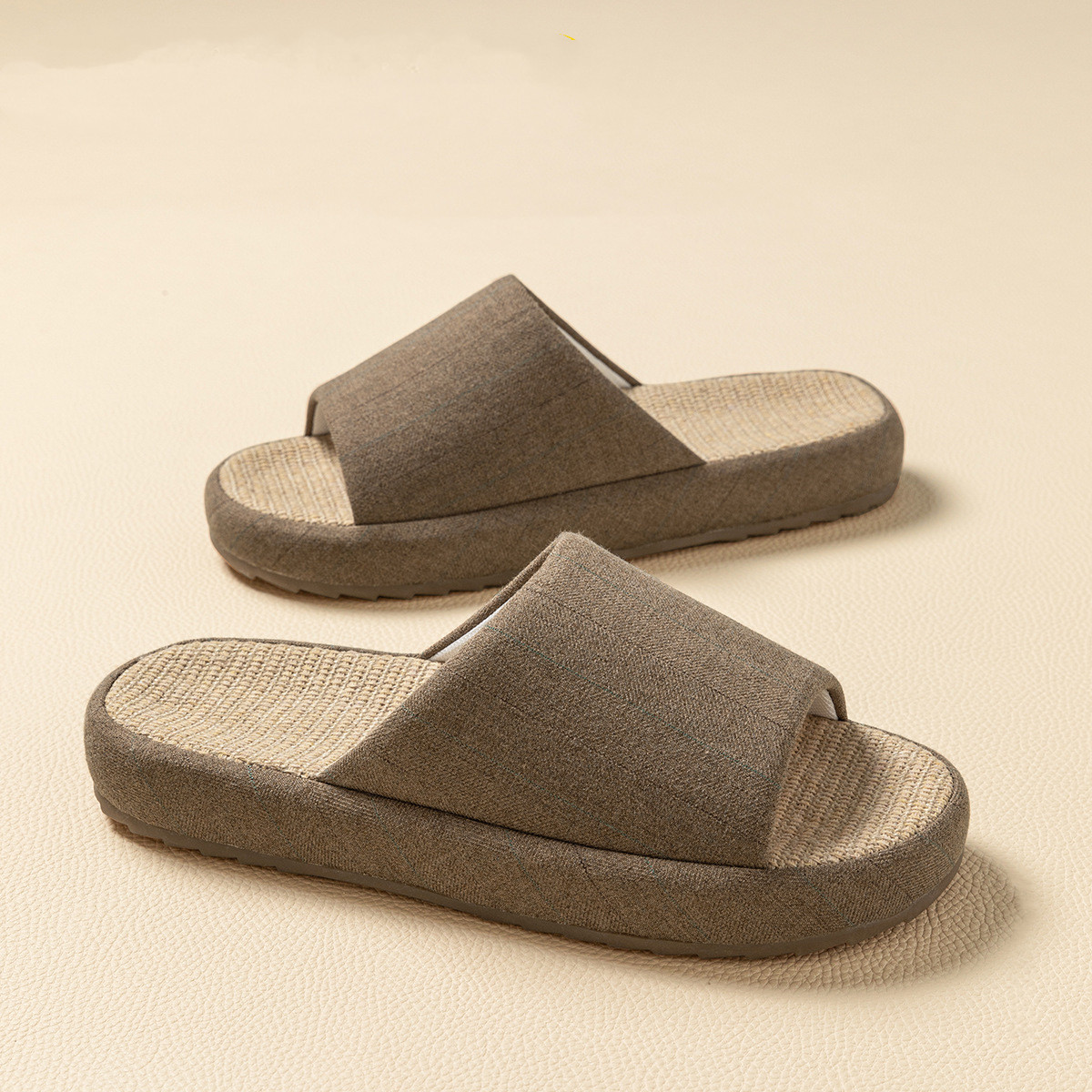 ฤดูร้อนผู้หญิงรองเท้าแตะบ้านผ้ - Men'S Shoes With Platform บทวิจารณ์และราคา