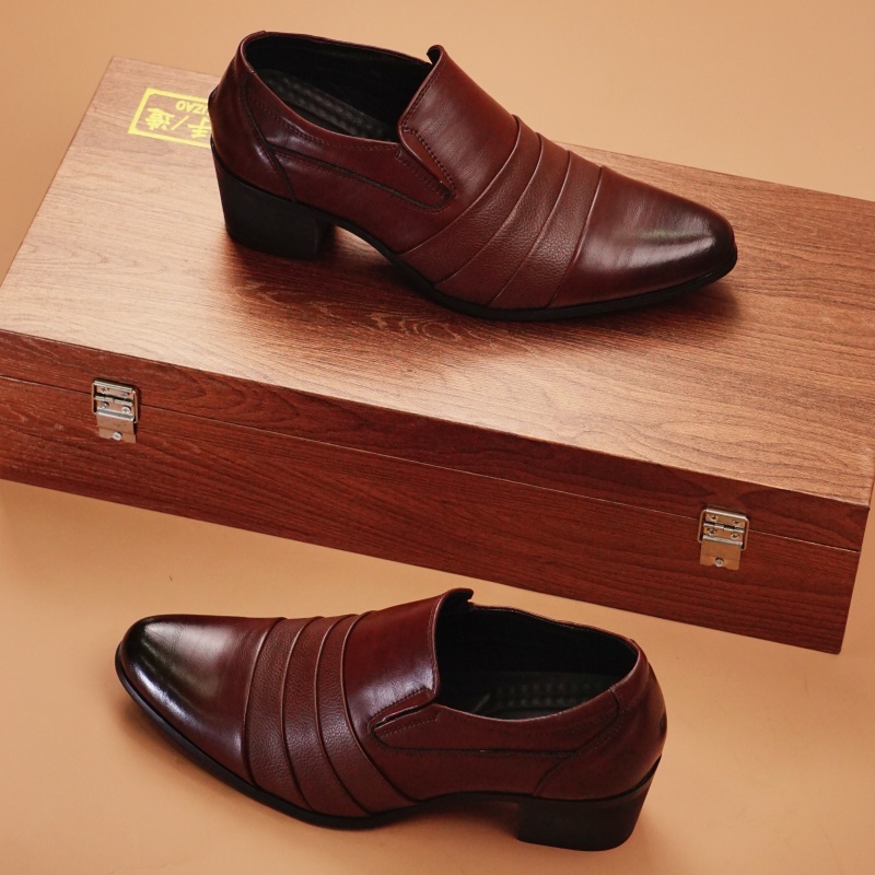 ขายร้อนหนังผู้ชายรองเท้าส้นสูง - Men Shoes Europe To Us บทวิจารณ์และราคา
