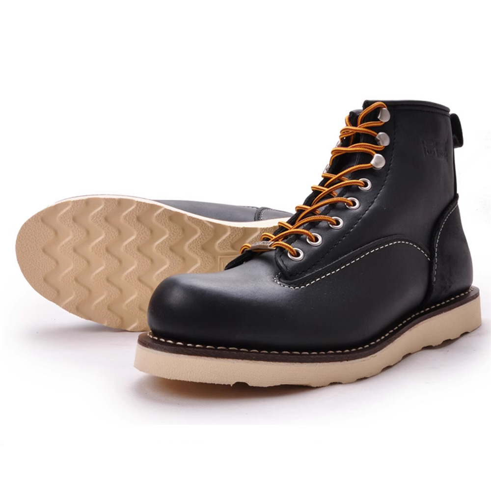รองเท้าบูทหนังแท้สำหรับผู้ชาย  - Work Boot Steel Toe บทวิจารณ์และราคา