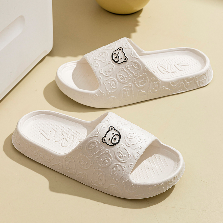 รองเท้าแตะลายหมีน่ารักสำหรับผู - Men Shoes On บทวิจารณ์และราคา