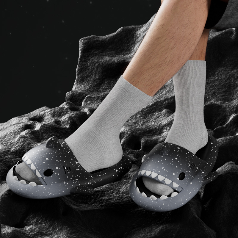 น่ารักการ์ตูน Shark รองเท้าแตะ - Men Shoes On บทวิจารณ์และราคา