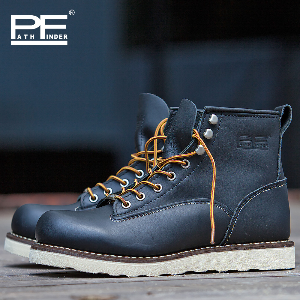 รองเท้าบูททำงานหนังแท้สำหรับผู - Work Boot Steel Toe บทวิจารณ์และราคา