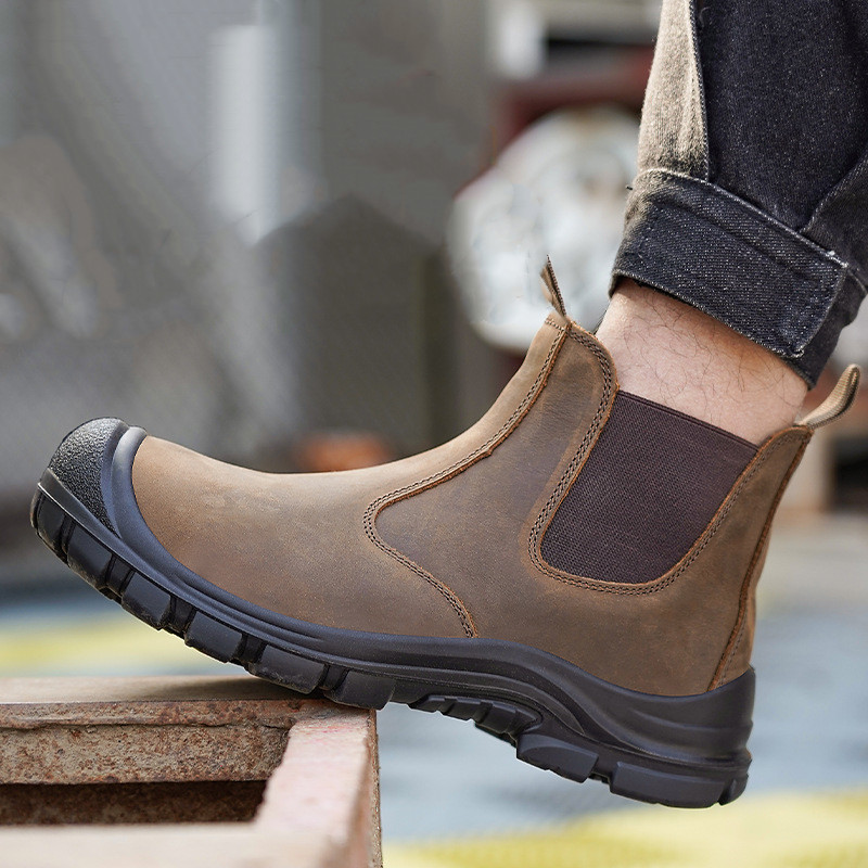 ผู้ชายขนาดใหญ่แฟชั่น Steel Toe - Work Boot Steel Toe บทวิจารณ์และราคา