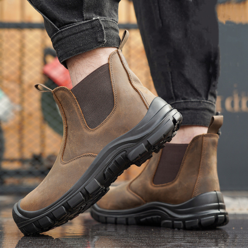 ผู้ชายขนาดใหญ่แฟชั่น Steel Toe - Work Boot Steel Toe บทวิจารณ์และราคา