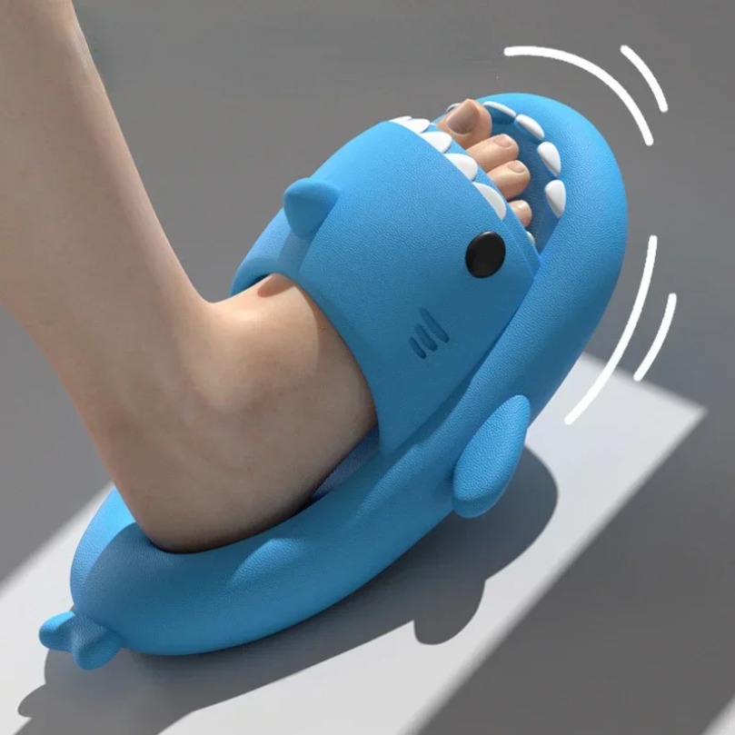 รองเท้าแตะผู้ชายลายฉลาม รองเท้ - Sport Slide Men บทวิจารณ์และราคา