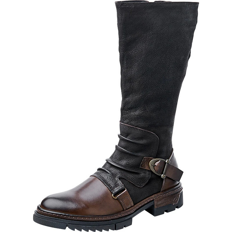 รองเท้าบูทหนังเทียมสไตล์ยุคกลา - Men Shoes Europe To Us บทวิจารณ์และราคา