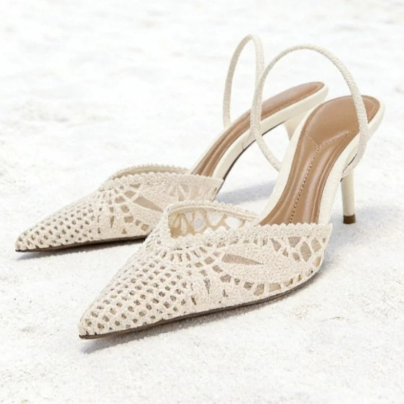 รองเท้าส้นสูงแบบสานดีไซน์สวยเก - Dress Shoe Pointed บทวิจารณ์และราคา