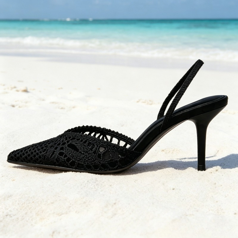 รองเท้าส้นสูงแบบสานดีไซน์สวยเก - Dress Shoe Pointed บทวิจารณ์และราคา