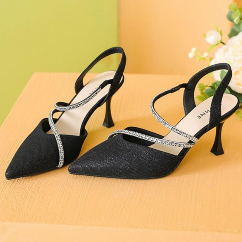 รองเท้าส้นสูงแบบเปิดส้นประดับค - Dress Shoe Pointed บทวิจารณ์และราคา