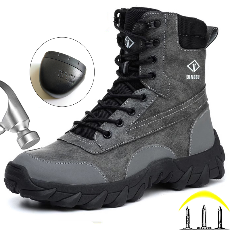 รองเท้าบูทผู้ชายแบบหุ้มข้อสูง  - Work Boot Steel Toe บทวิจารณ์และราคา