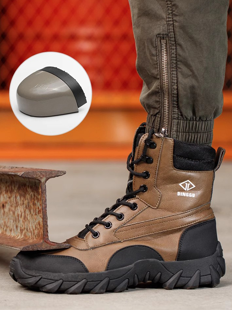 รองเท้าบูทผู้ชายแบบหุ้มข้อสูง  - Work Boot Steel Toe บทวิจารณ์และราคา