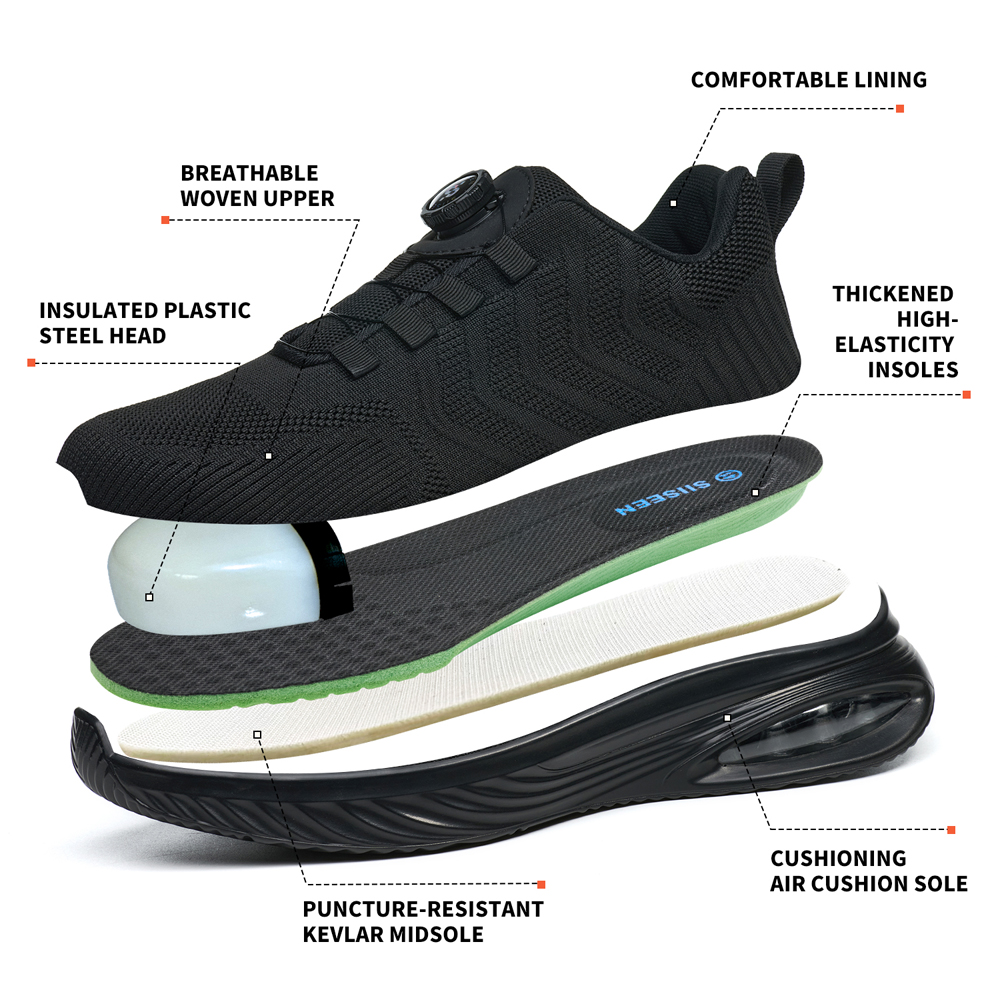 รองเท้านิรภัยแบบหมุนได้สำหรับผ - Work Boot Steel Toe บทวิจารณ์และราคา
