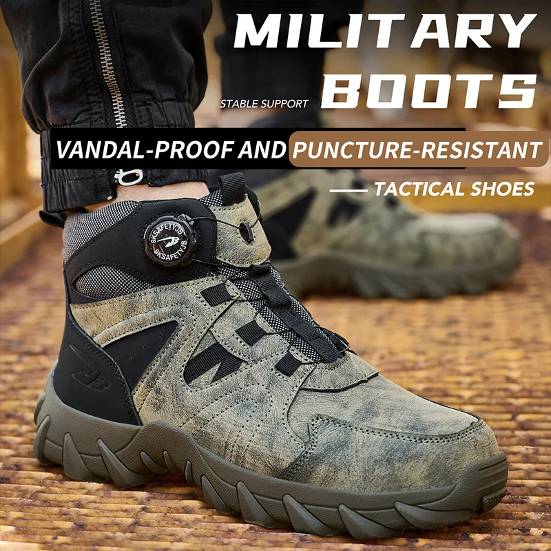 รองเท้าบูทนิรภัยสำหรับผู้ชาย ร - Work Boot Steel Toe บทวิจารณ์และราคา