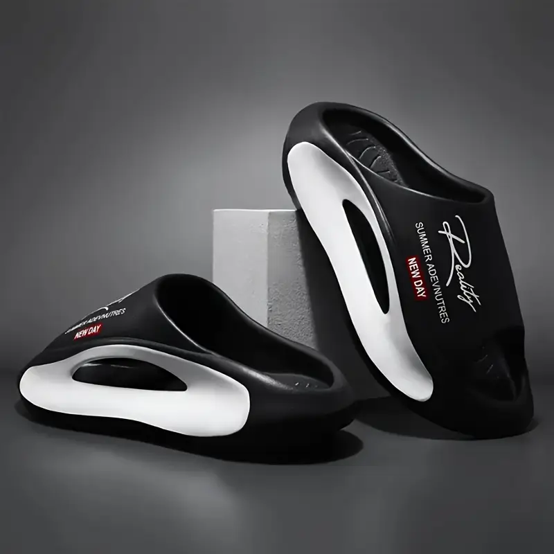รองเท้าแตะลำลองแบบ unisex สวมใ - Men Shoes On บทวิจารณ์และราคา
