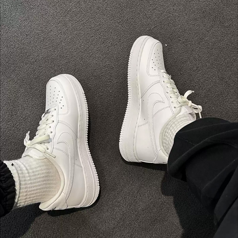 ไนกี้แอร์ฟอร์ซ 1 เพียวไวท์แอร์ - Men'S Shoes Nike Air Force บทวิจารณ์และราคา