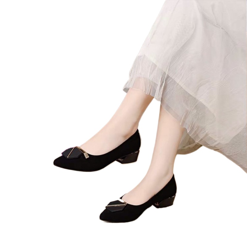 2026 แฟชั่นรองเท้าส้นเตี้ยสตรี - Dress Shoe Pointed บทวิจารณ์และราคา