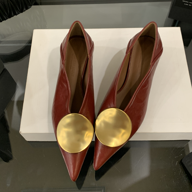 SUOJIALUN 2025 ฤดูใบไม้ร่วงใหม - Dress Shoe Pointed บทวิจารณ์และราคา