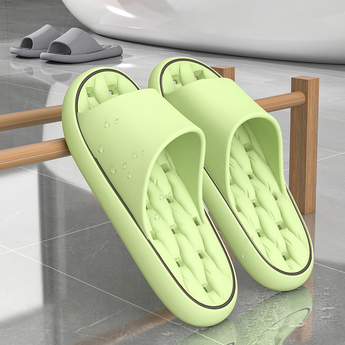รองเท้าแตะห้องน้ำไซส์ใหญ่ 48 4 - Men'S Shoes With Platform บทวิจารณ์และราคา