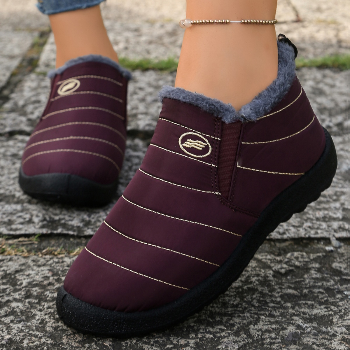 รองเท้าบูทหิมะบุขนสัตว์สำหรับผ - Men Shoes Online บทวิจารณ์และราคา